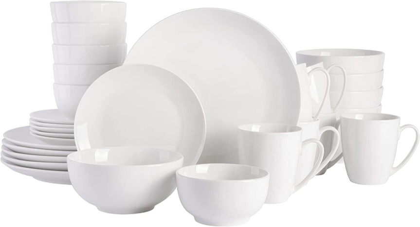 The Gibson Home Zen Buffet Porcelain Dinnerware Set is the best collection of porcelain plates, bowls and cups you can buy.