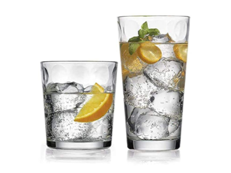 The Home Essentials & Beyond Drinking Glass Set is the best drinking glass set you can buy.